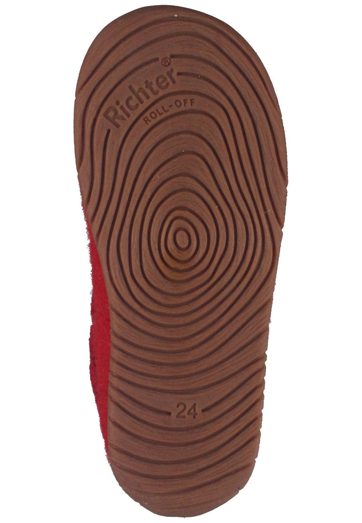 Richter Hausschuhe Filz Rot