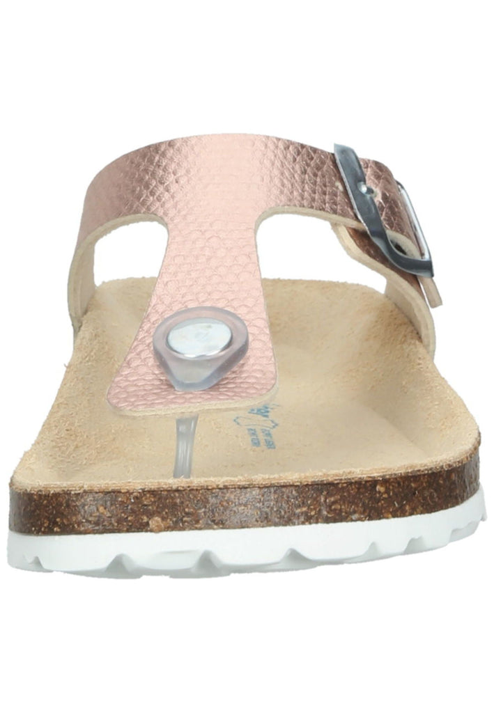 Richter Pantoletten Lederimitat Hellrosa