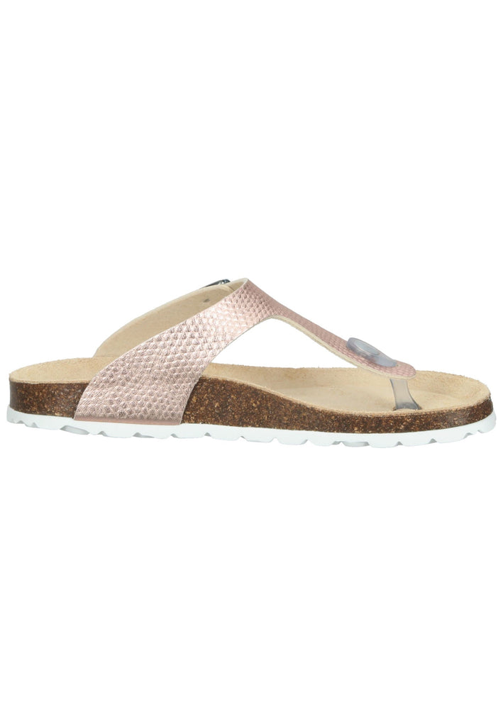 Richter Pantoletten Lederimitat Hellrosa