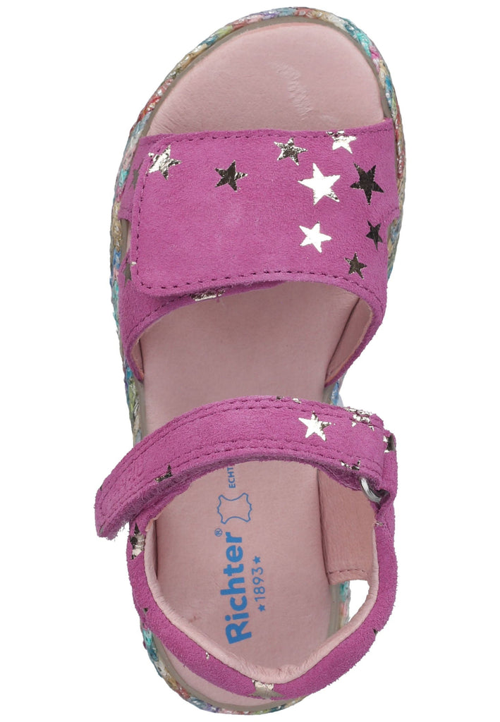 Richter Sandalen Leder Dunkelrosa