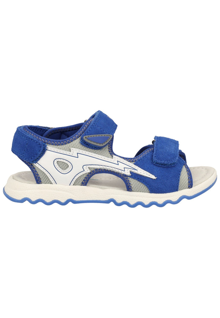 Richter Sandalen Leder/Textil Blau/Grau