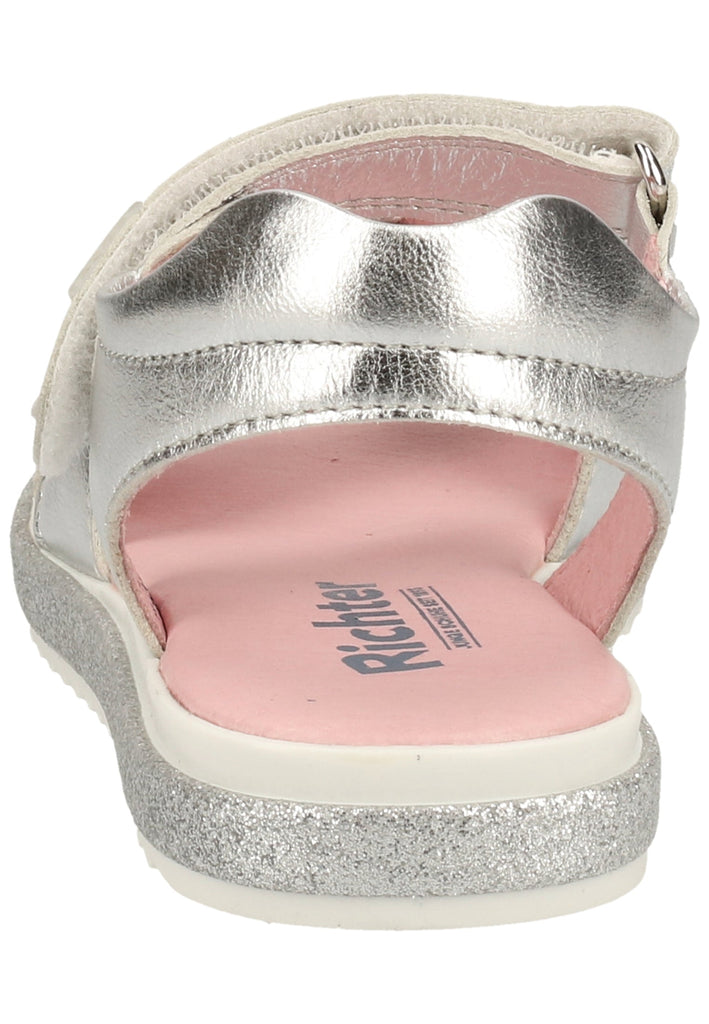 Richter Sandalen Leder/Textil Silber