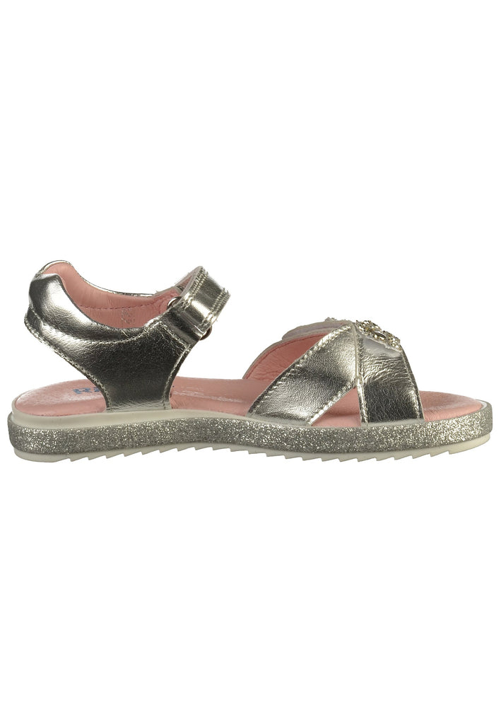 Richter Sandalen Leder/Textil Silber