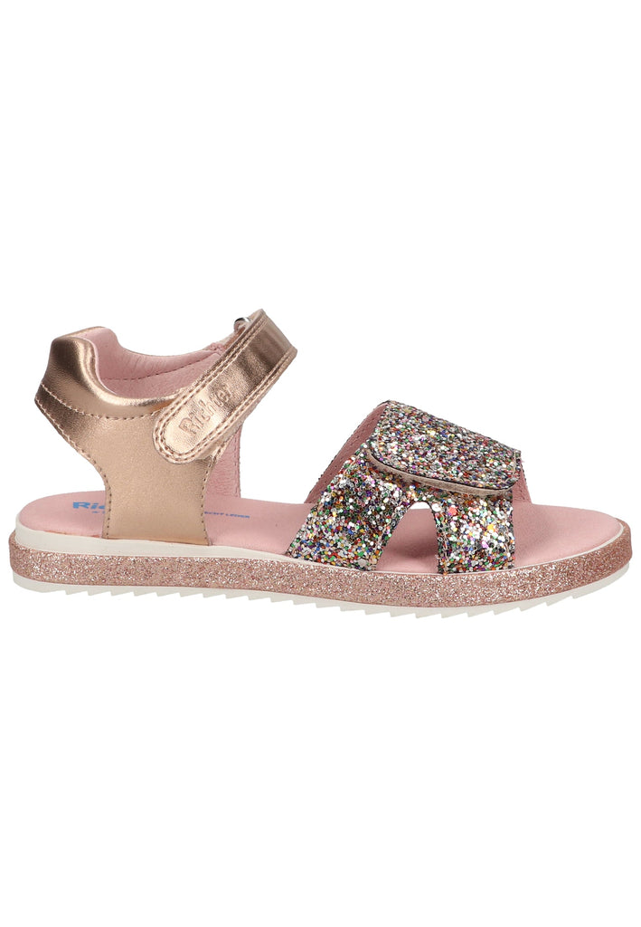 Richter Sandalen Lederimitat/Textil Gold