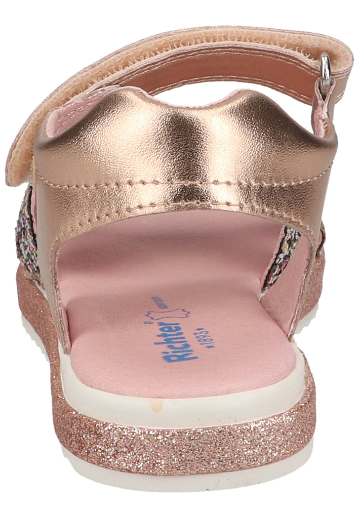 Richter Sandalen Lederimitat/Textil Gold