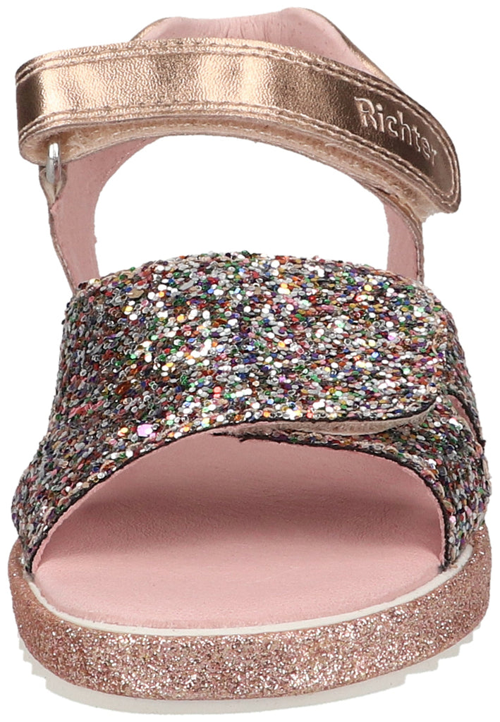 Richter Sandalen Lederimitat/Textil Gold