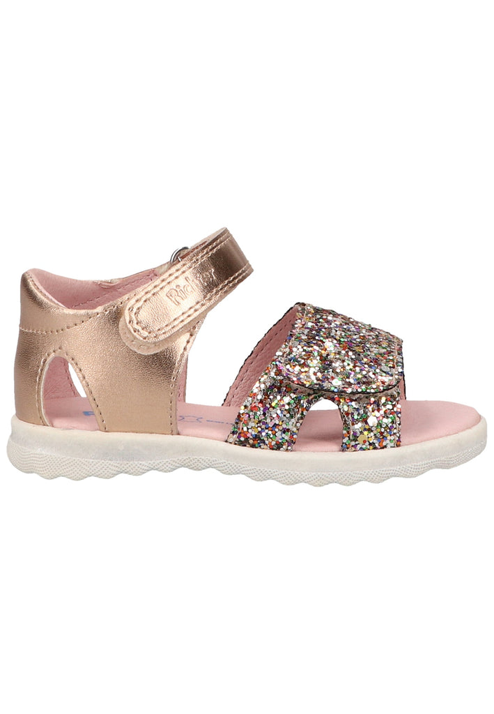 Richter Sandalen Lederimitat/Textil Gold