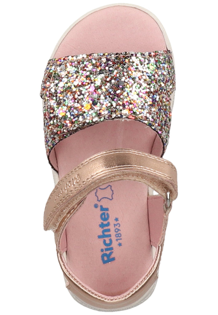 Richter Sandalen Lederimitat/Textil Gold