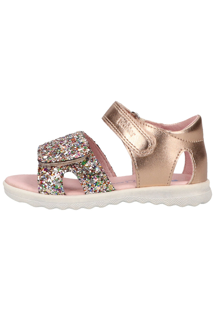 Richter Sandalen Lederimitat/Textil Gold