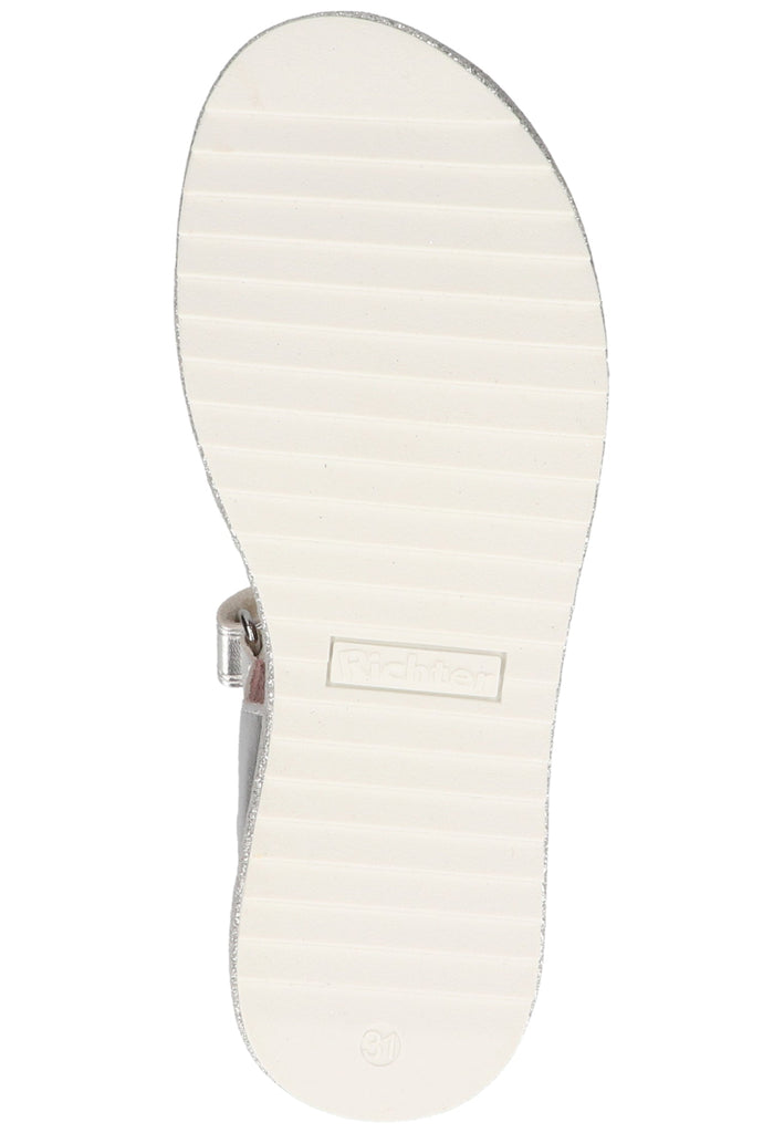 Richter Sandalen Lederimitat/Textil Silber