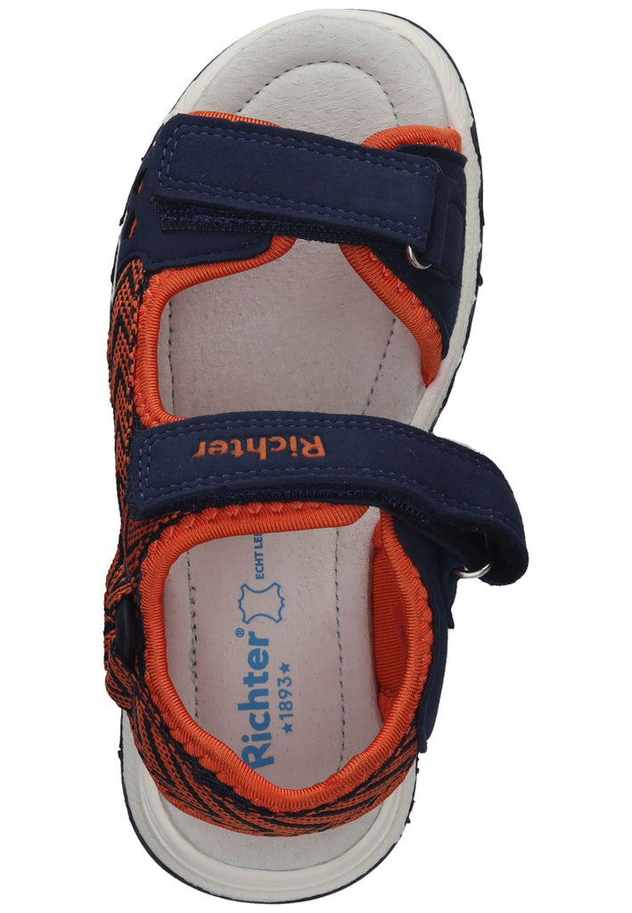 Richter Sandalen Textil Blau/Orange