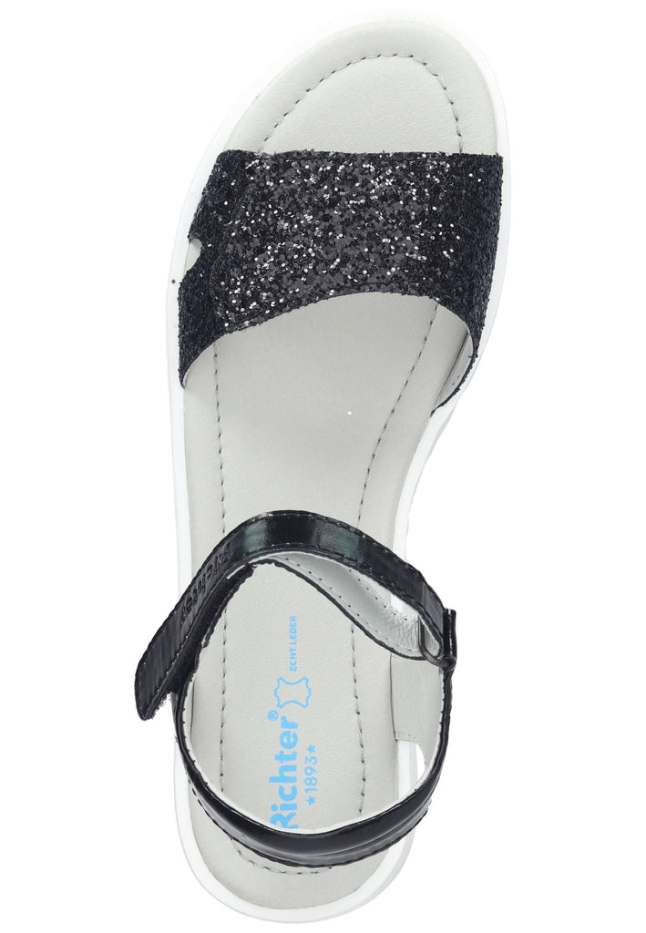Richter Sandalen Textil Schwarz