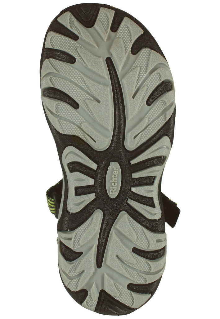 Richter Sandalen Textil Schwarz/Gelb