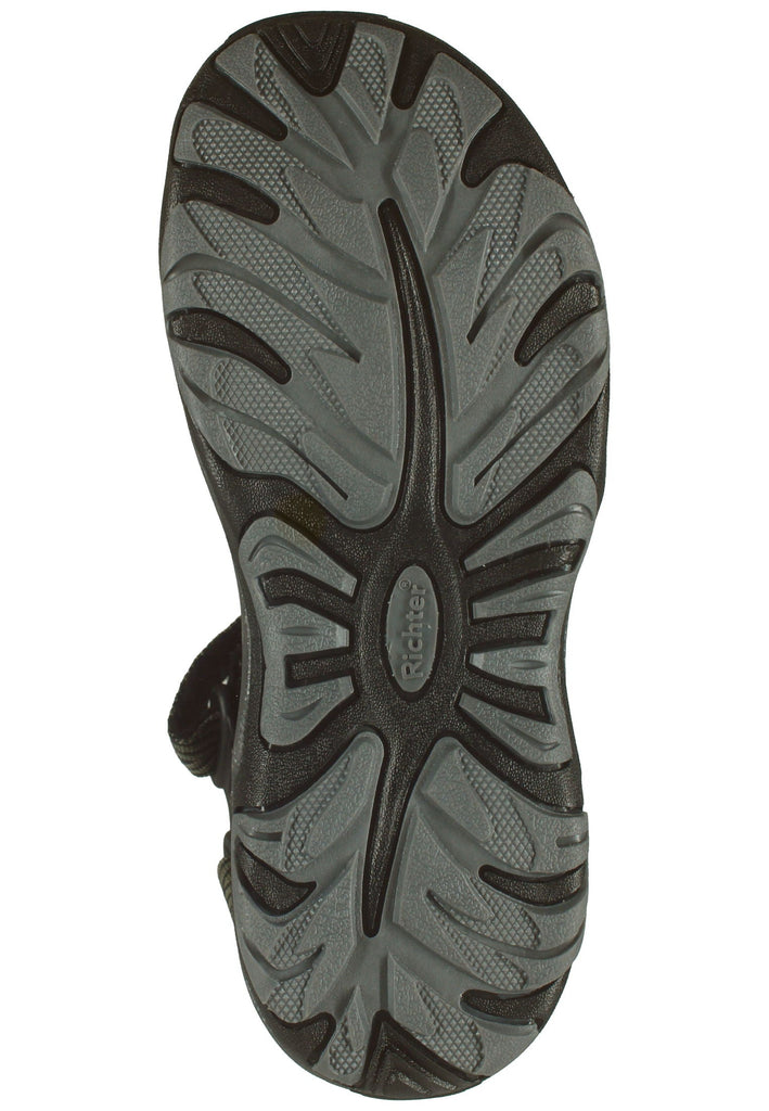Richter Sandalen Textil Schwarz/Grau