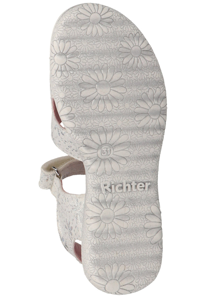 Richter Sandalen Textil Weiß/Silber