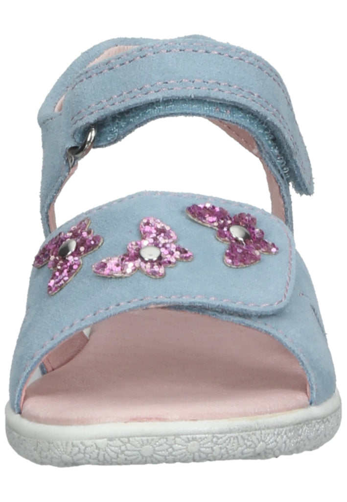 Richter Sandalen Veloursleder Blau/Pink