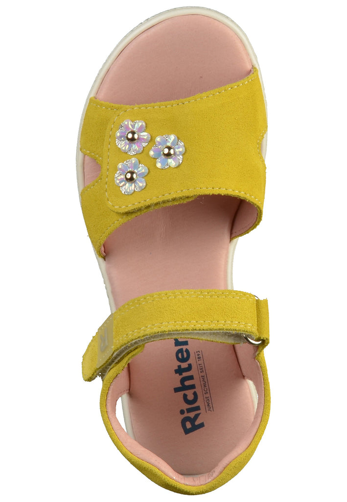 Richter Sandalen Veloursleder Gelb