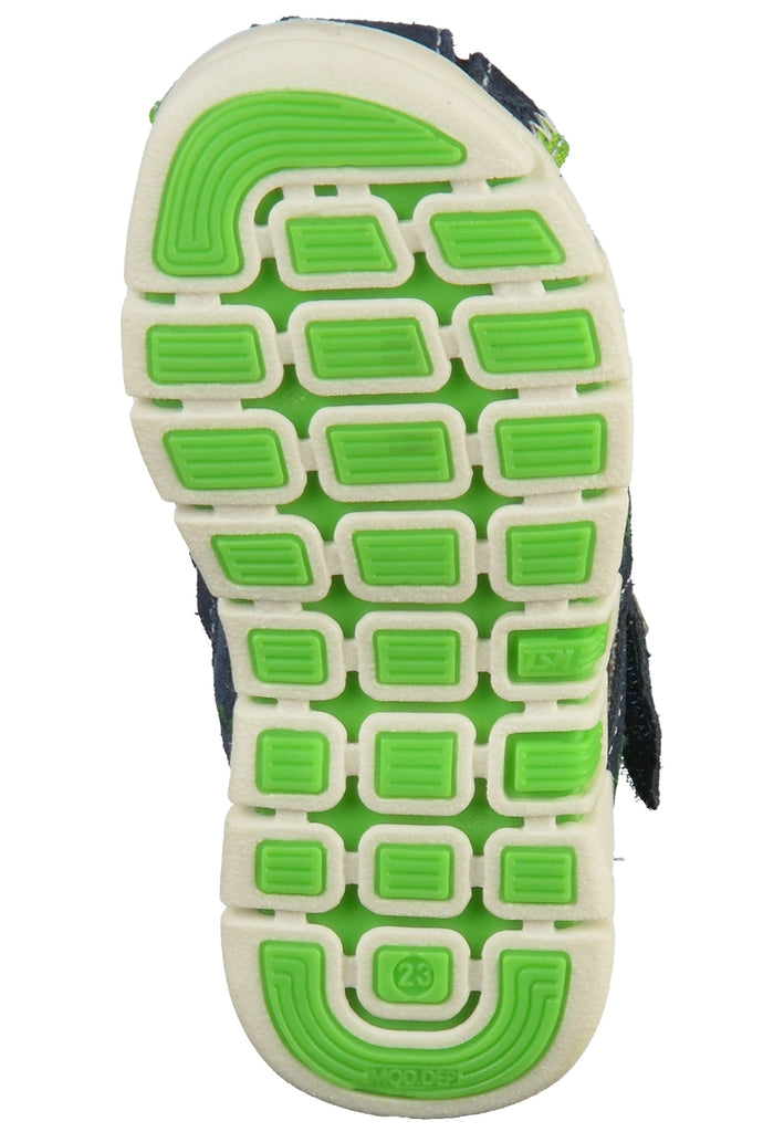 Richter Sandalen Veloursleder/Textil Blau/Grün