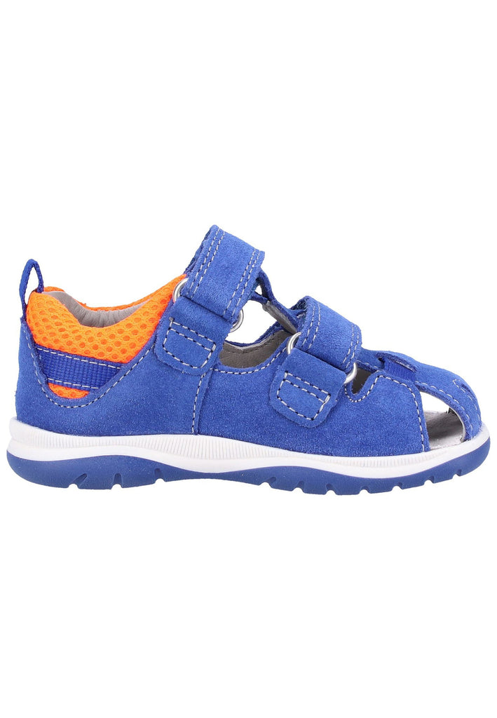 Richter Sandalen Veloursleder/Textil Blau/Orange