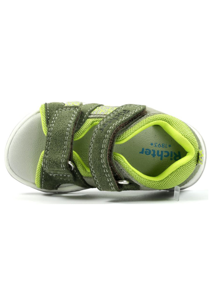 Richter Sandalen Veloursleder/Textil Grün