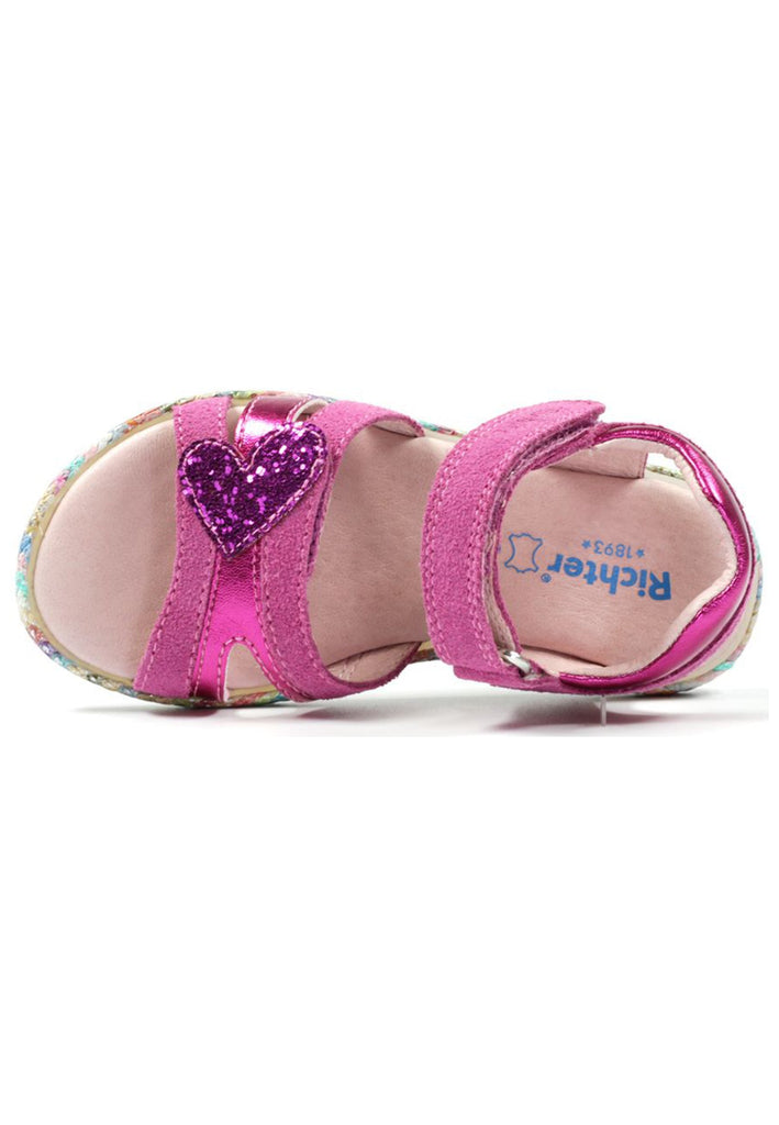 Richter Sandalen Veloursleder/Textil Rosa