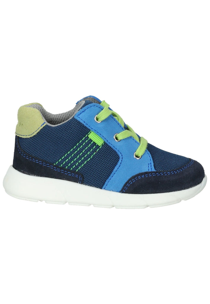 Richter Sneaker Leder/Textil Blau/Lime