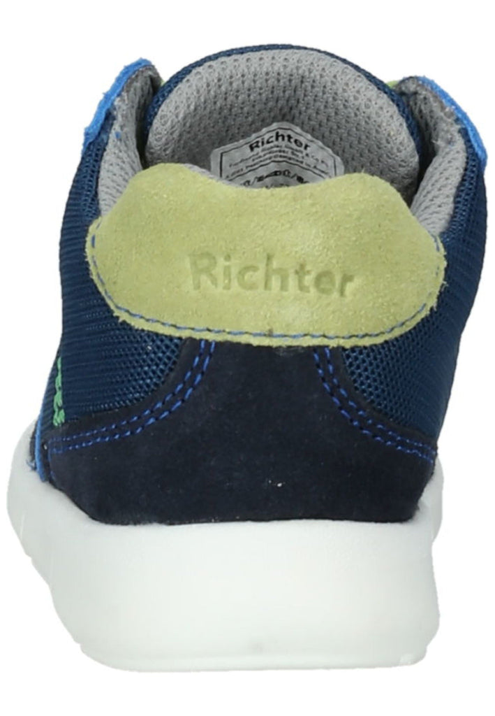 Richter Sneaker Leder/Textil Blau/Lime