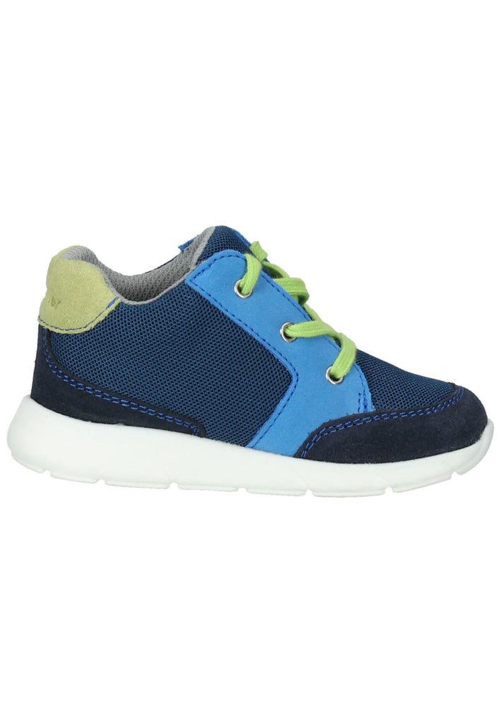 Richter Sneaker Leder/Textil Blau/Lime