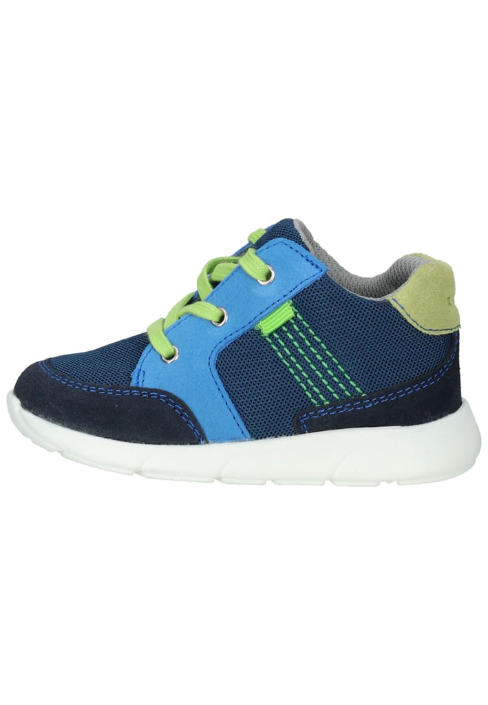 Richter Sneaker Leder/Textil Blau/Lime