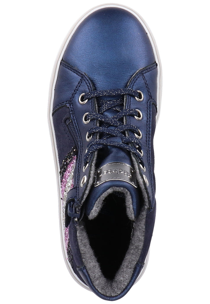 Richter Sneaker Leder/Textil Blau Warmfutter
