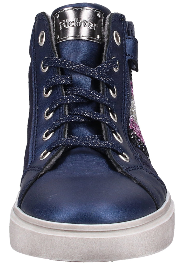 Richter Sneaker Leder/Textil Blau Warmfutter