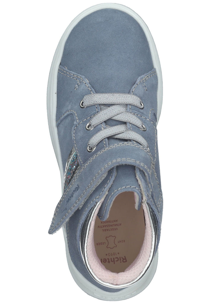Richter Sneaker Leder/Textil Hellblau/Silber