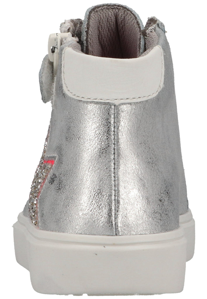 Richter Sneaker Leder/Textil Silber/Rosa