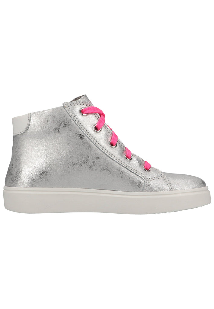 Richter Sneaker Leder/Textil Silber/Rosa