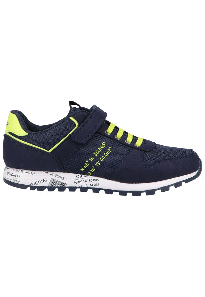 Richter Sneaker Lederimitat/Textil Blau/Gelb