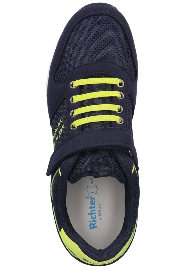 Richter Sneaker Lederimitat/Textil Blau/Gelb