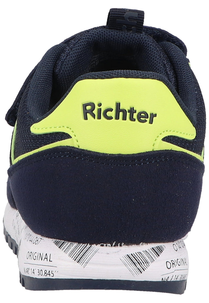 Richter Sneaker Lederimitat/Textil Blau/Gelb