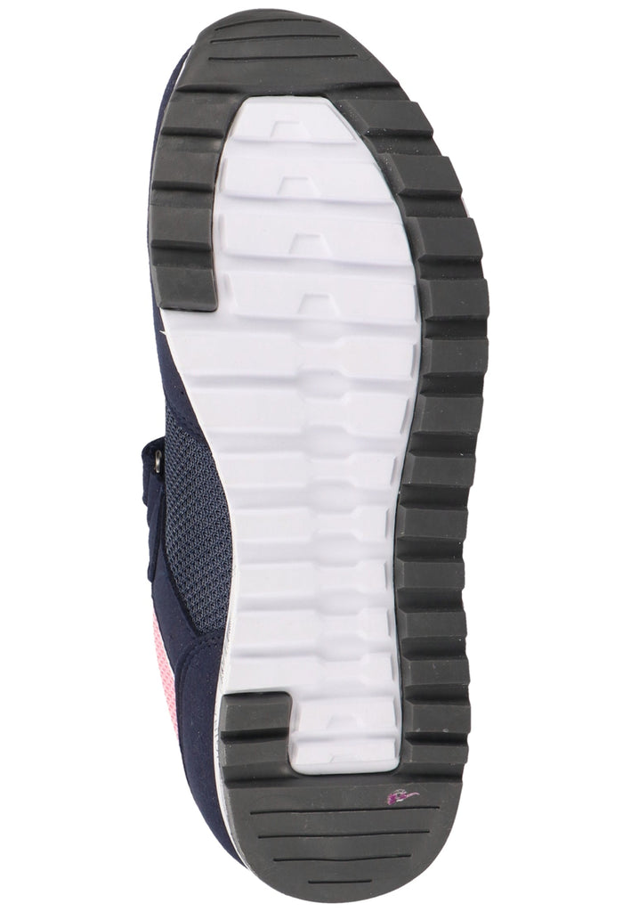 Richter Sneaker Lederimitat/Textil Dunkelbau/Silber