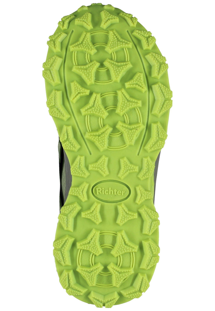 Richter Sneaker Lederimitat/Textil Grün/Schwarz