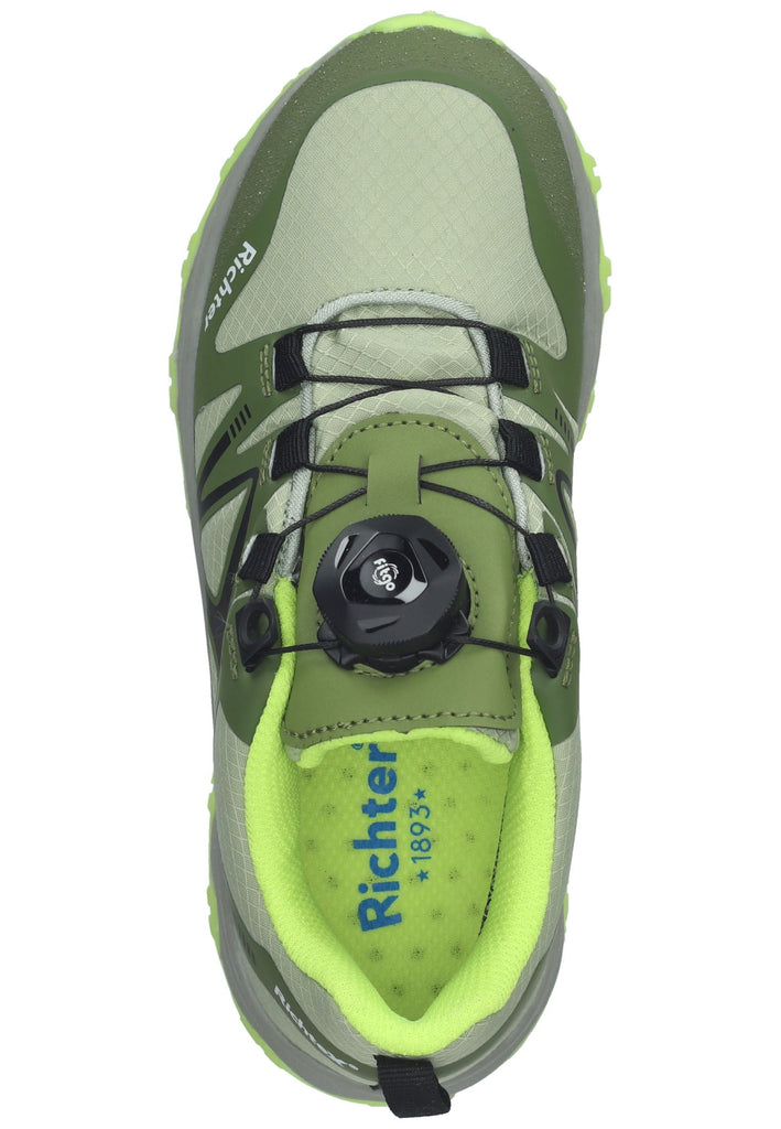 Richter Sneaker Lederimitat/Textil Grün/Schwarz