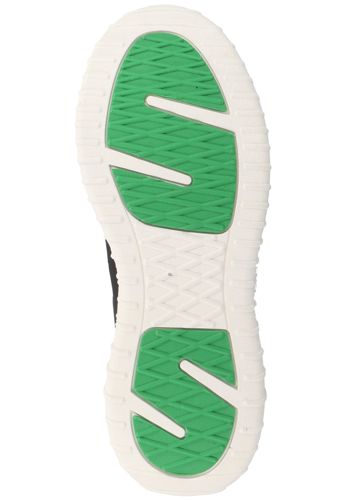 Richter Sneaker Lederimitat/Textil Schwarz/Grün