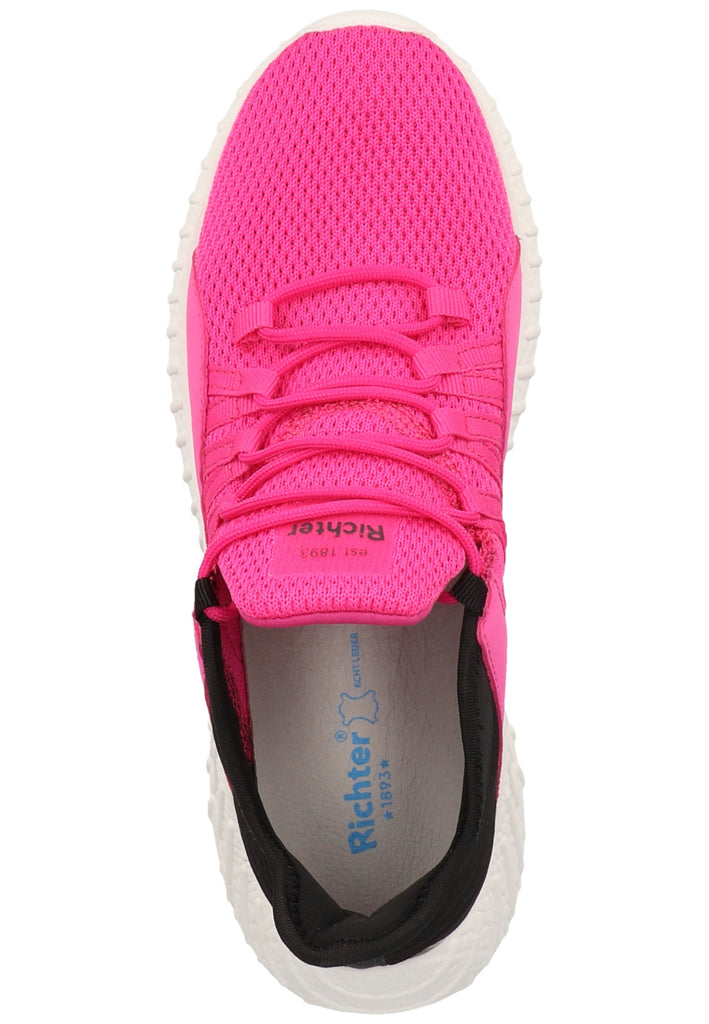 Richter Sneaker Lederimitat/Textil Schwarz/Pink