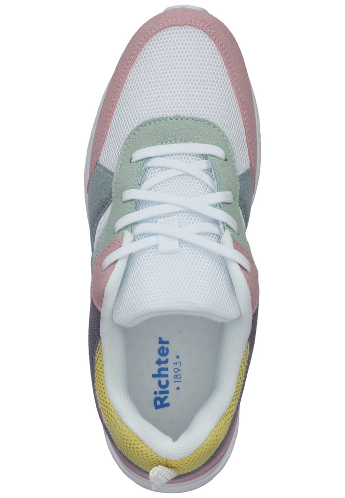 Richter Sneaker Lederimitat Weiß/Rosa