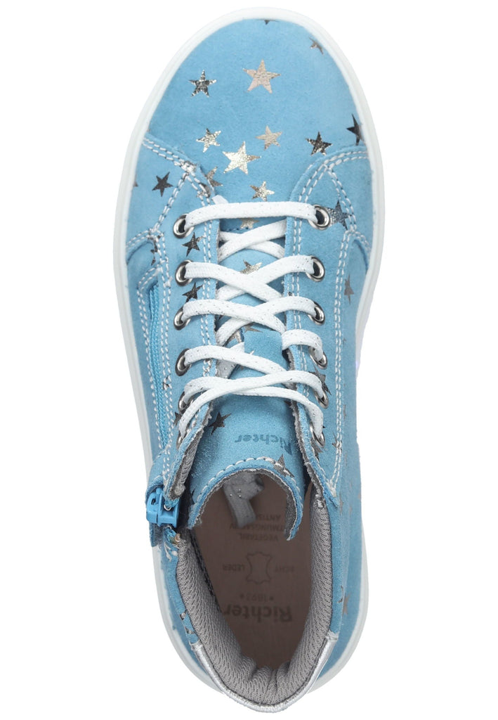 Richter Sneaker Veloursleder Blau/Silber