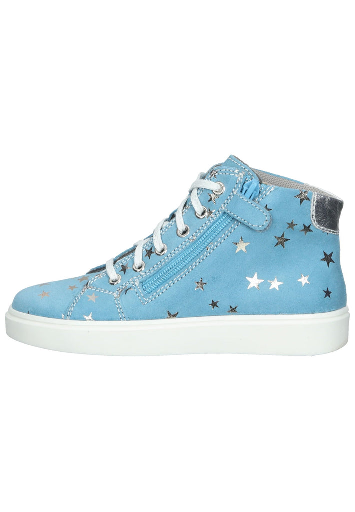 Richter Sneaker Veloursleder Blau/Silber
