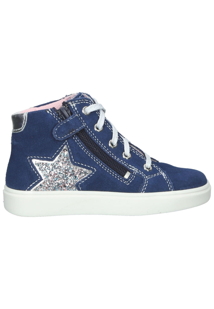 Richter Sneaker Veloursleder Blau/Silber