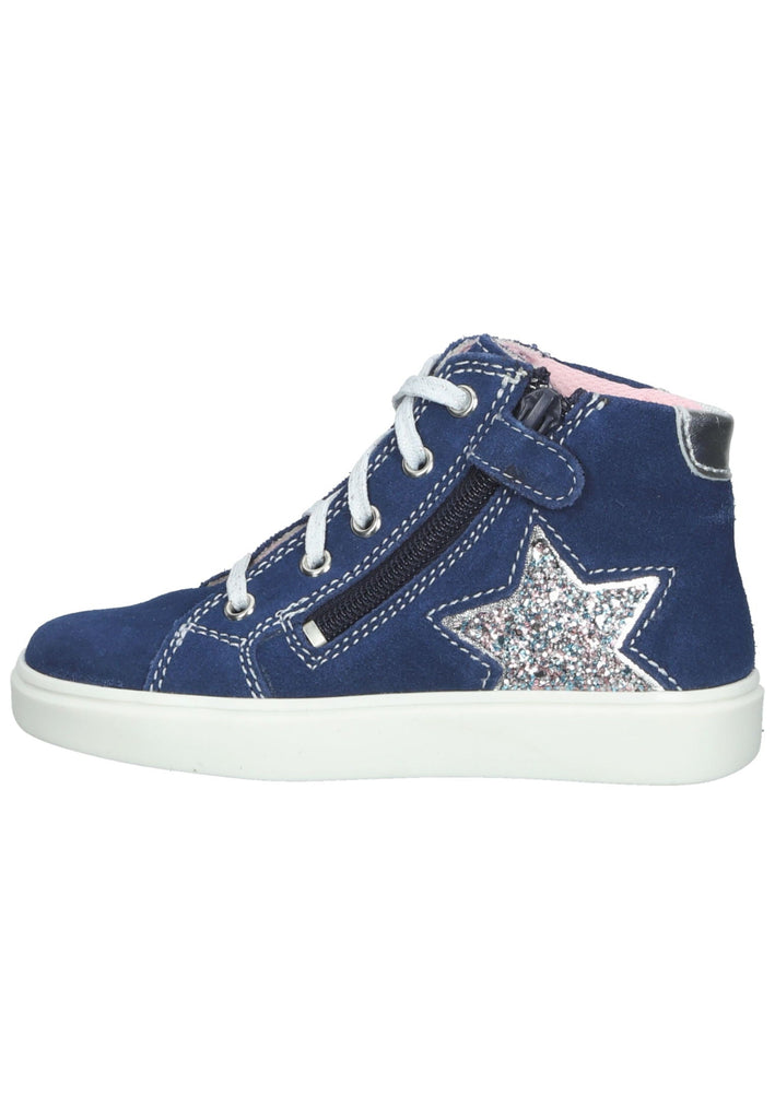 Richter Sneaker Veloursleder Blau/Silber