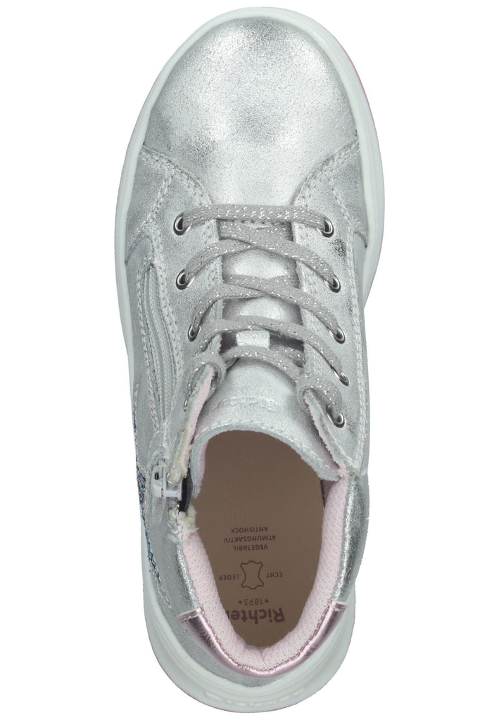 Richter Sneaker Veloursleder Silber