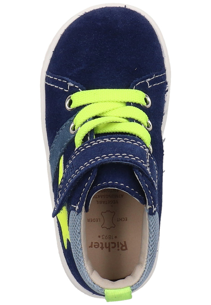 Richter Sneaker Veloursleder/Textil Blau/Gelb