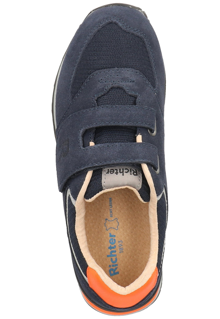 Richter Sneaker Veloursleder/Textil Blau/Orange